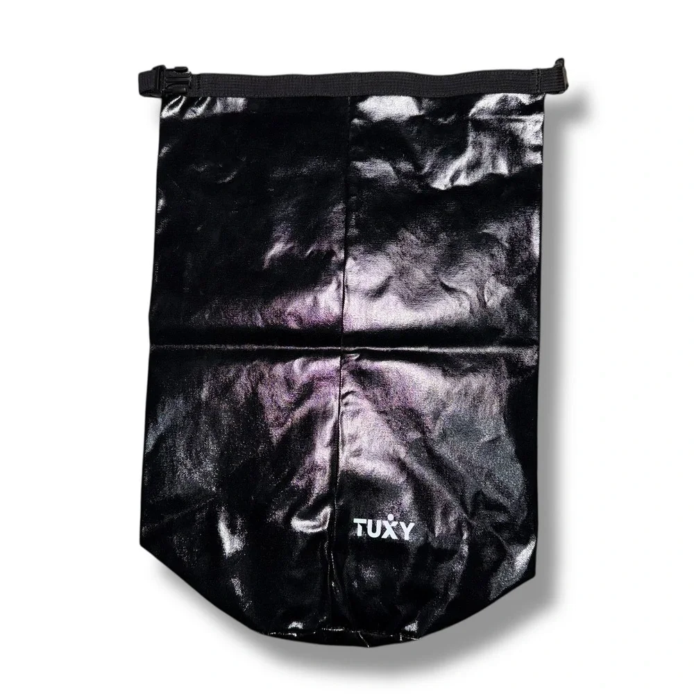TUXY Waterproof Dry Bag Black Duffel Tote‎ Travel Camping Hiking Beach Gear